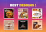 design appetizing instagram posts for restaurants and cafes